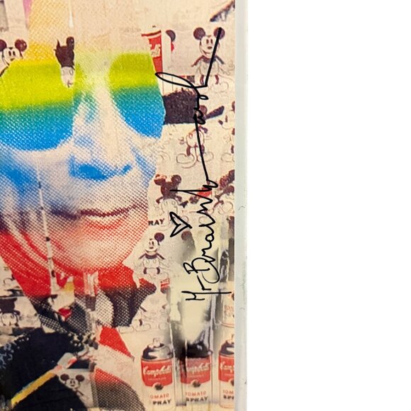John Lennon Yoko Ono Art Is Over Poster Collage Print Signed By Mr Brainwash 24" - Picture 3 of 4